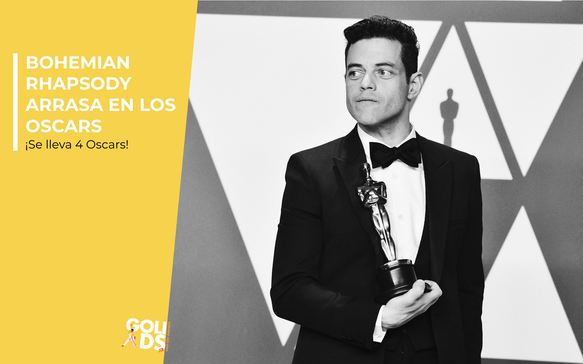 Bohemian Rhapsody arrasa en los Oscars